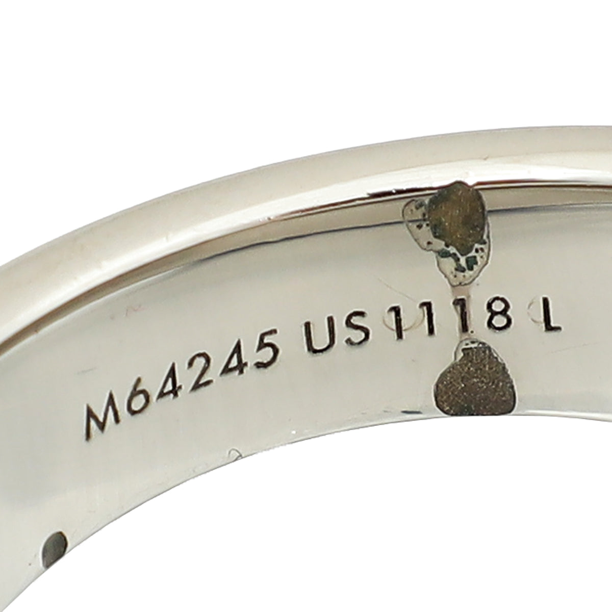 Louis Vuitton Silver Berg Large Men's Ring 64