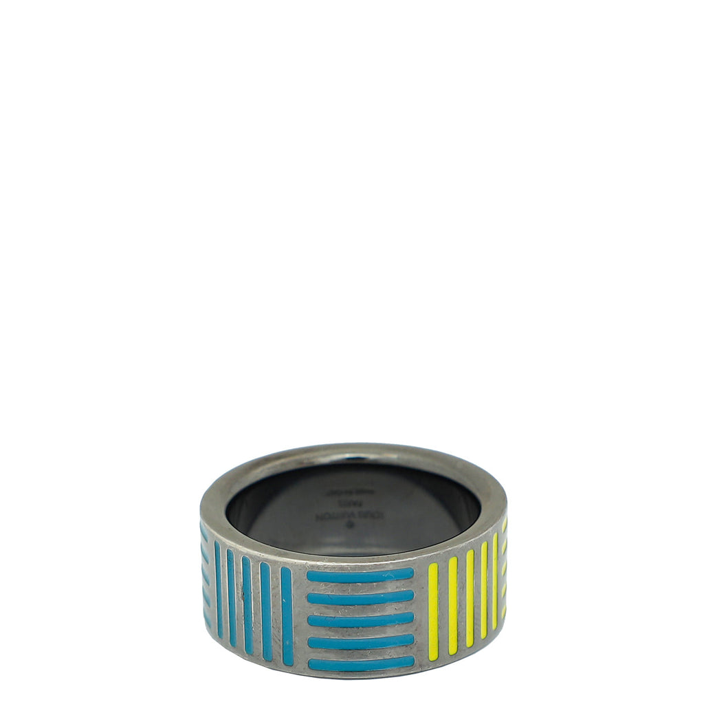 Louis Vuitton Bicolor Damier Band Large Men's Ring 63