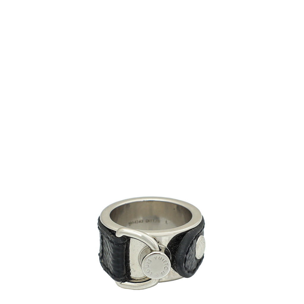Louis Vuitton Monogram Eclipse Berg Men's Large Ring 62