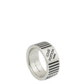 Louis Vuitton Silver Damier Signature Men's Ring 63