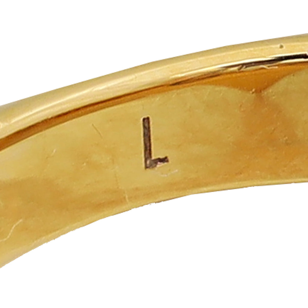 Louis Vuitton Gold Large Essential V Ring 55