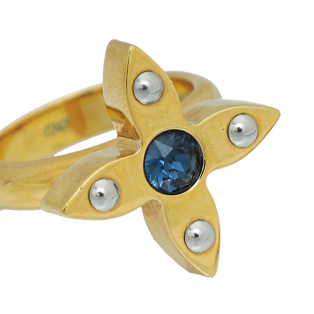 Louis Vuitton Bicolor Monogram Sweet Flower Small Ring Set