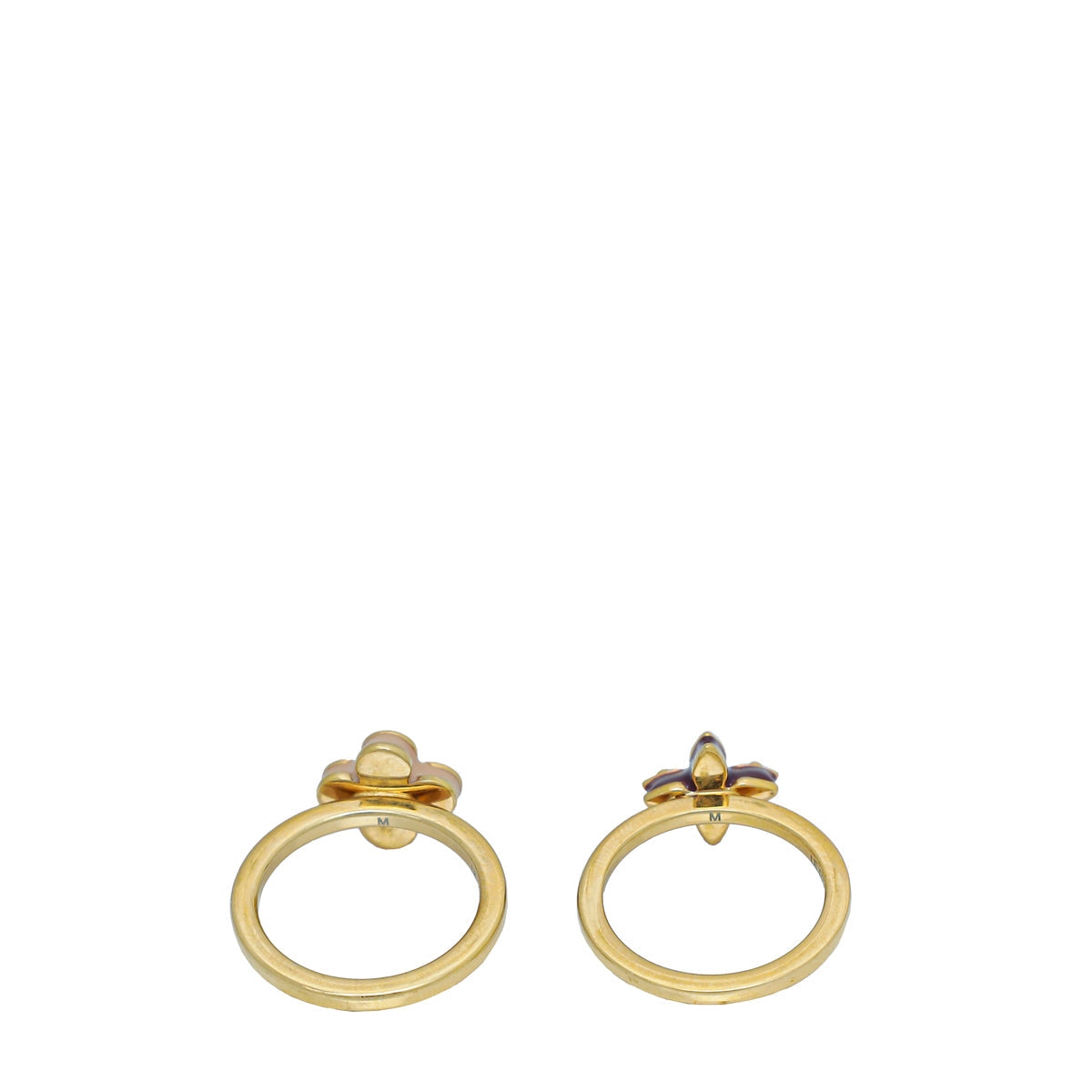 Louis Vuitton Gold Sweet Flowers Sautoir Medium Ring Set