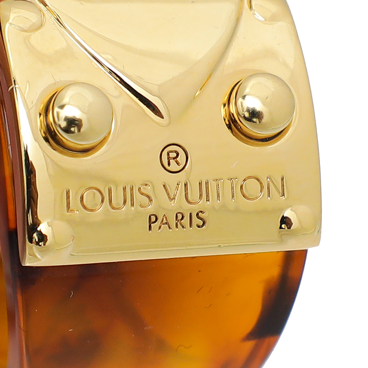 Louis Vuitton Brown Resin Lock Me Ring