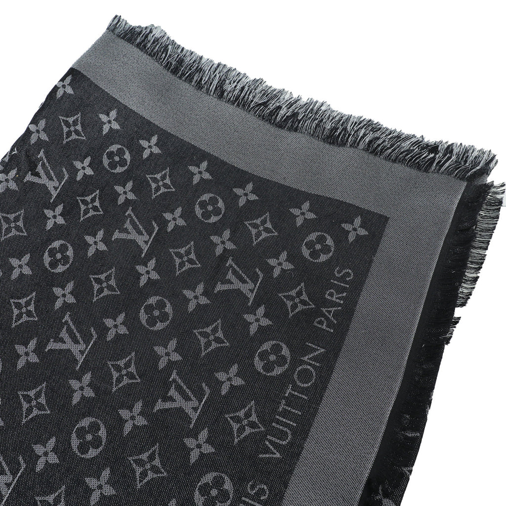 Louis Vuitton Black Monogram Shine Shawl