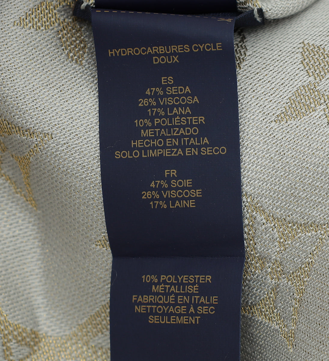 Louis Vuitton Greige Monogram Shine Shawl