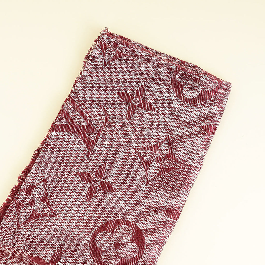 Louis Vuitton Bicolor Monogram Silk Wool Shawl