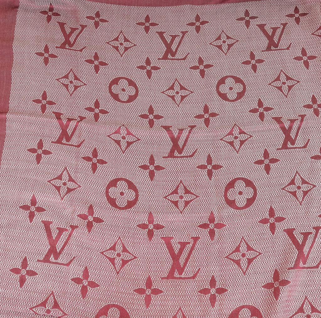 Louis Vuitton Bicolor Monogram Silk Wool Shawl
