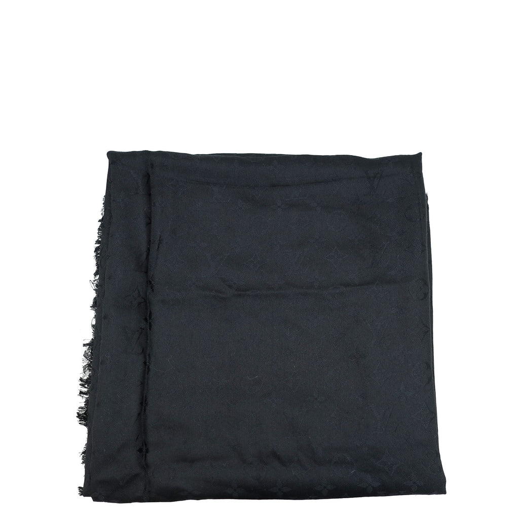 Louis Vuitton Black Monogram Classic Shawl