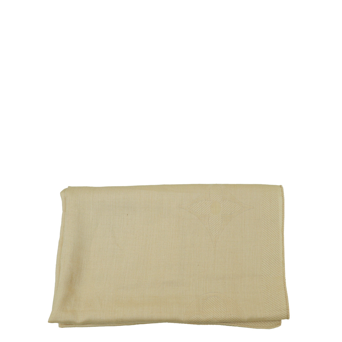 Louis Vuitton Beige Monogram Cashmere Silk Scarf