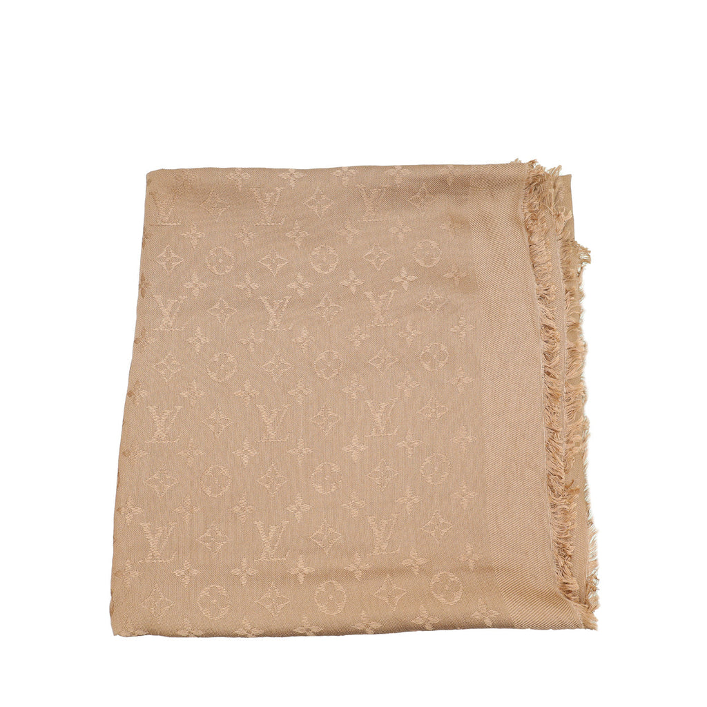 Louis Vuitton Cappuccino Monogram Classic Shawl