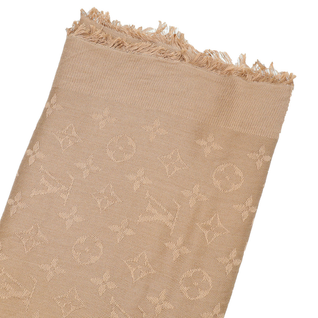 Louis Vuitton Cappuccino Monogram Classic Shawl