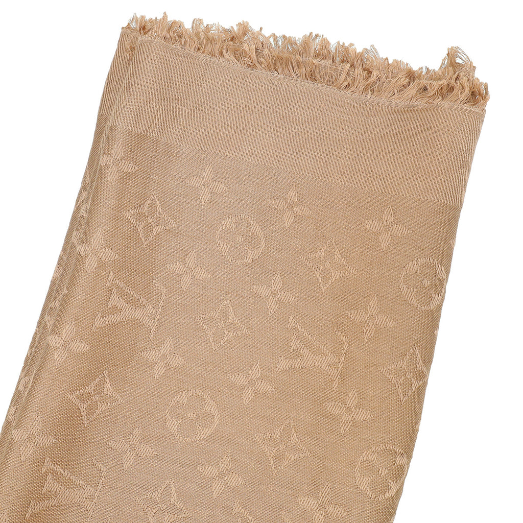 Louis Vuitton Cappuccino Monogram Classic Shawl