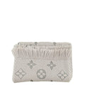 Louis Vuitton Grey Monogram Logomania Wool Silk Scarf