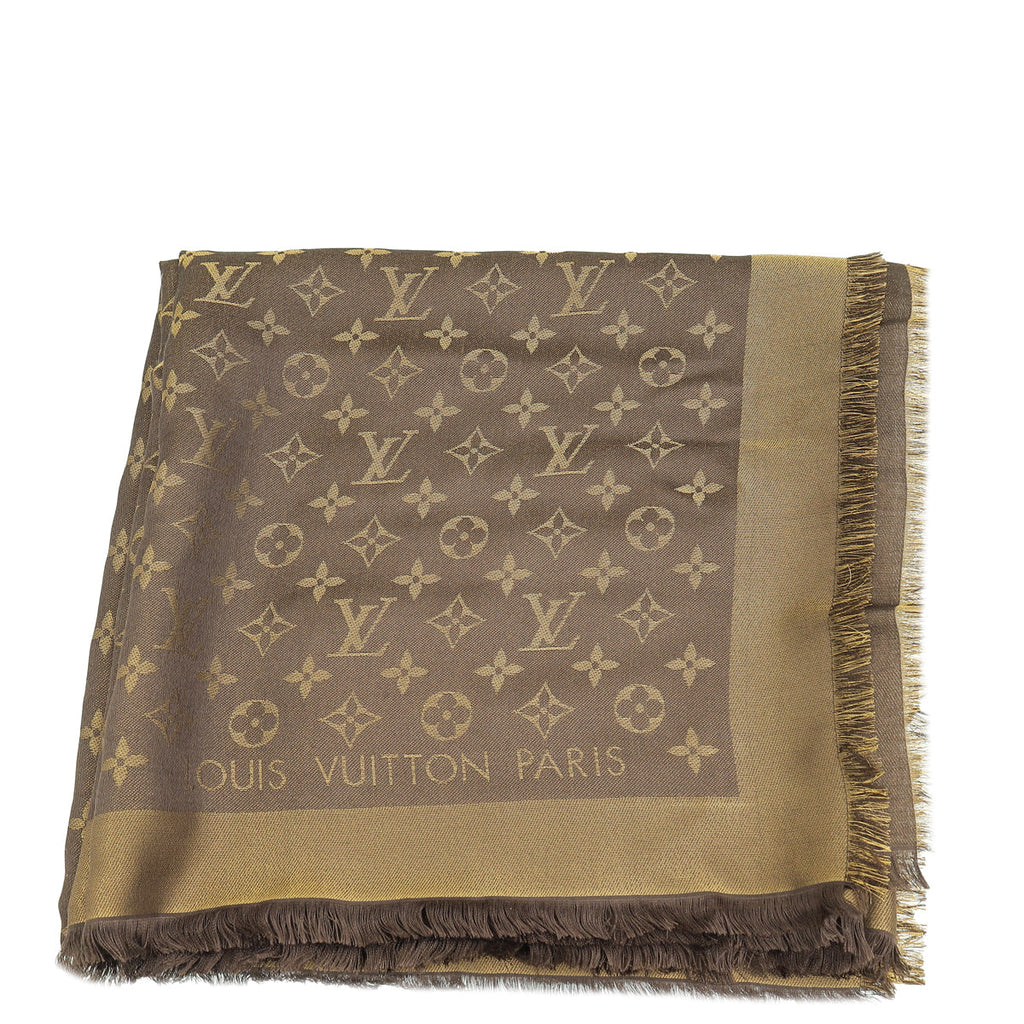 Louis Vuitton Brown Monogram Shine Shawl