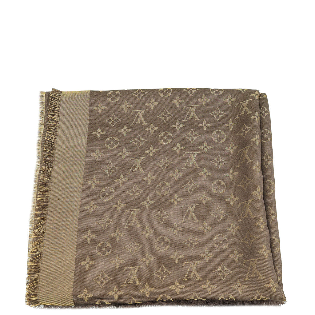 Louis Vuitton Brown Monogram Shine Shawl