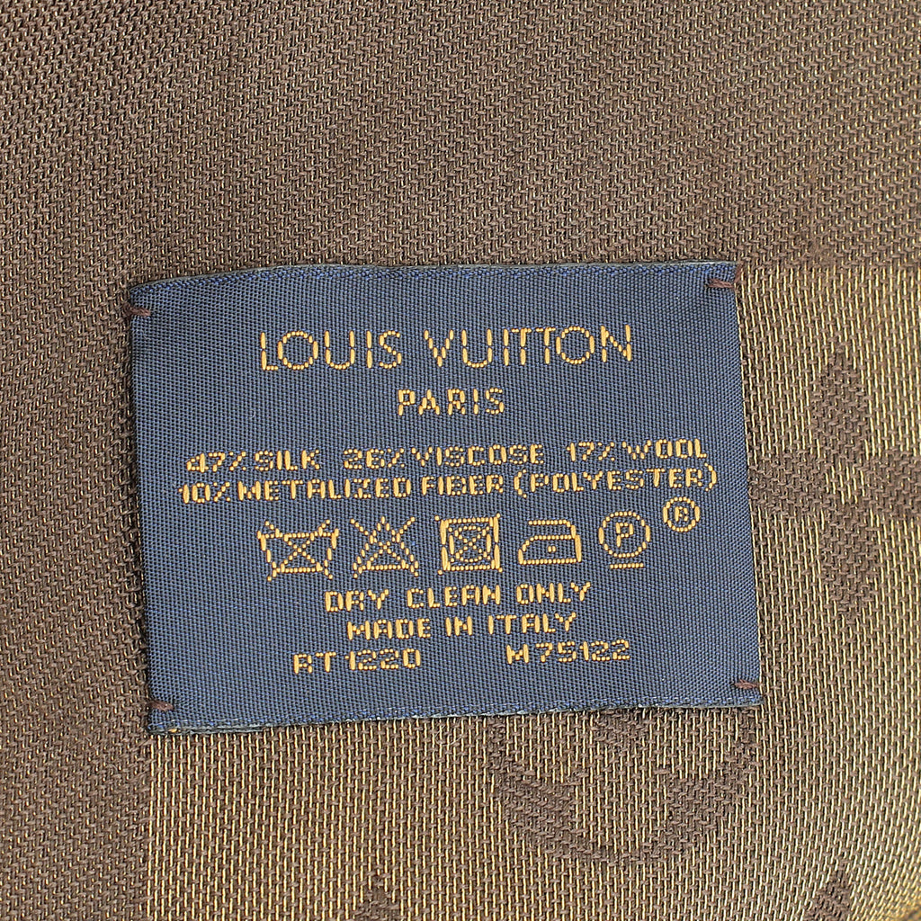 Louis Vuitton Brown Monogram Shine Shawl