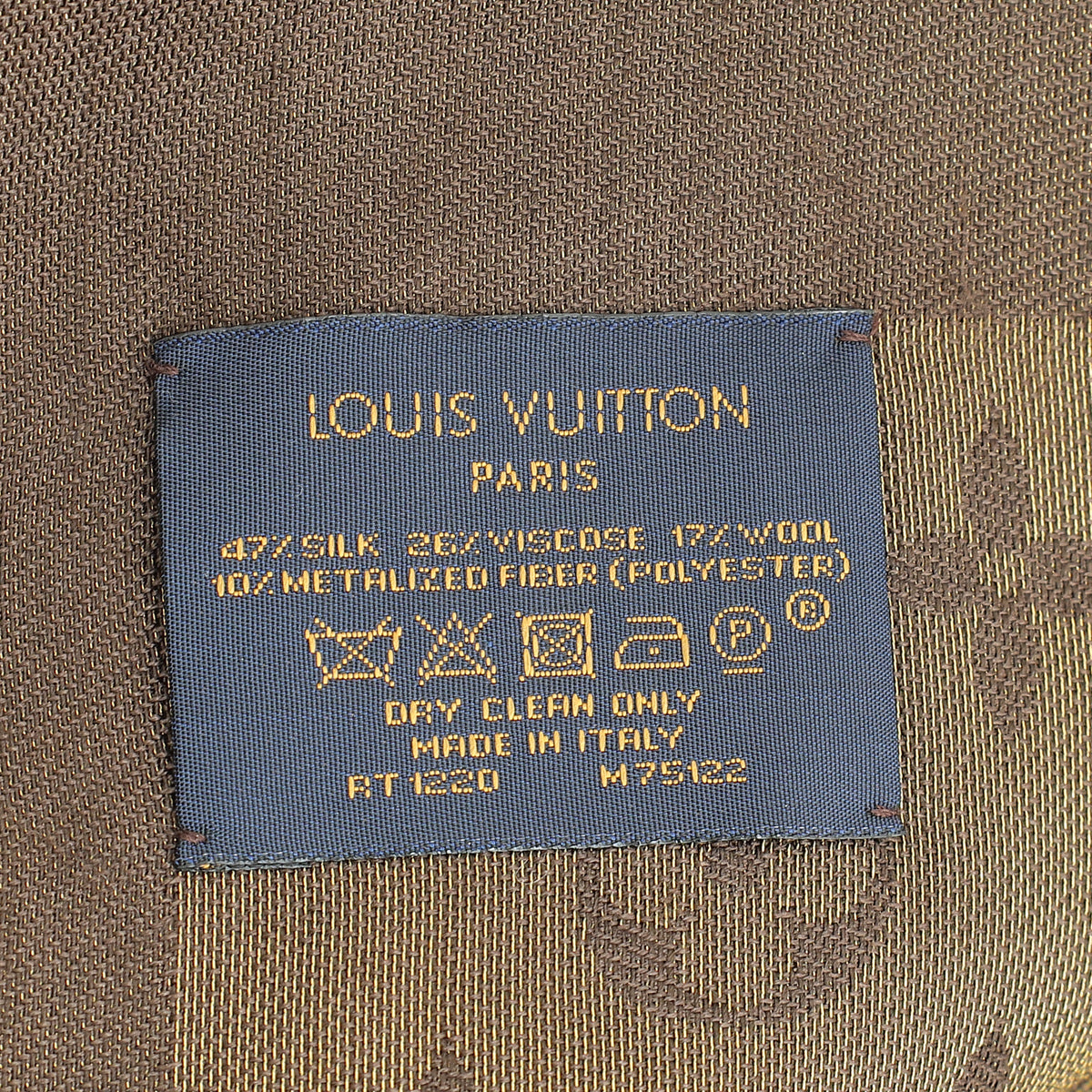 Louis Vuitton Brown Monogram Shine Shawl