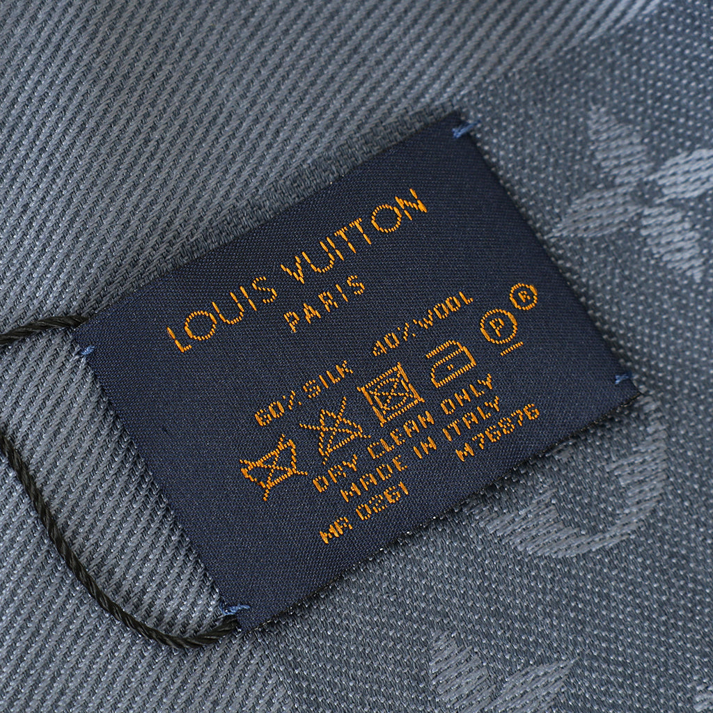 Louis Vuitton Blue Classic Monogram Shawl
