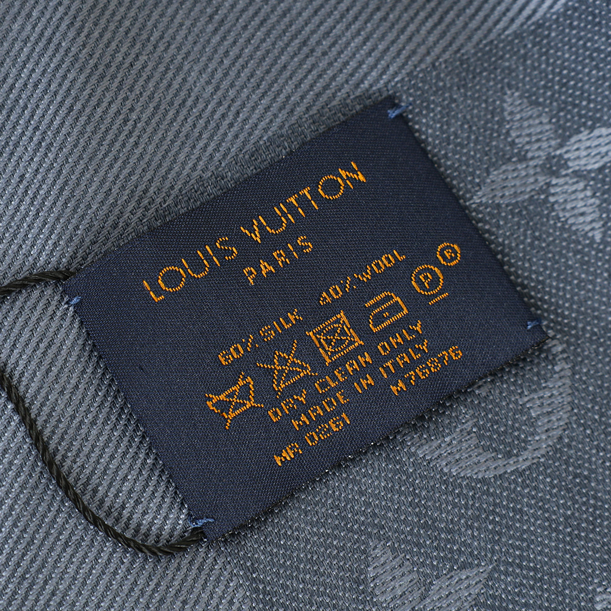 Louis Vuitton Blue Classic Monogram Shawl