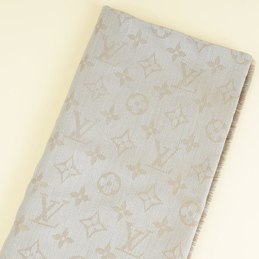 Louis Vuitton Greige Monogram Shine Shawl