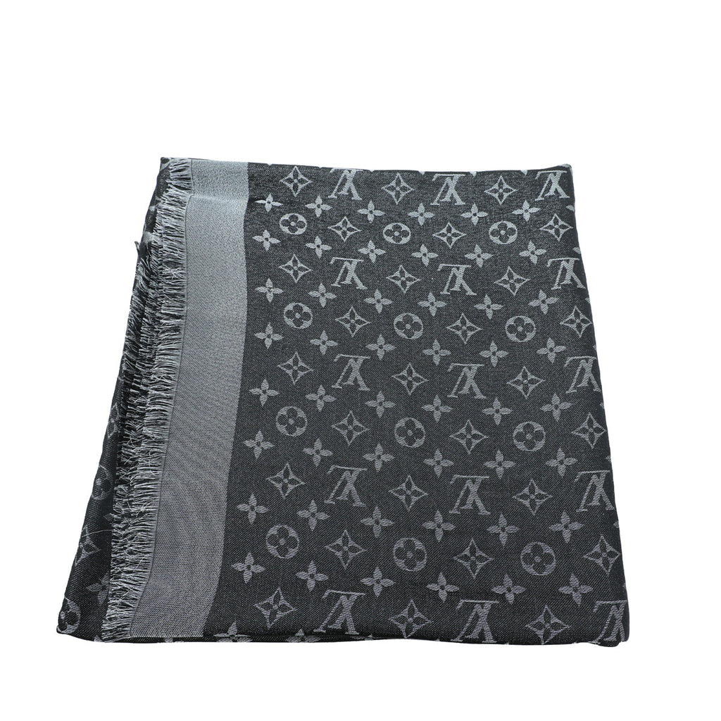 Louis Vuitton Black Monogram Shine Shawl