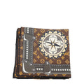 Louis Vuitton Brown Multicolor Silk Monogram LV World Square Scarf