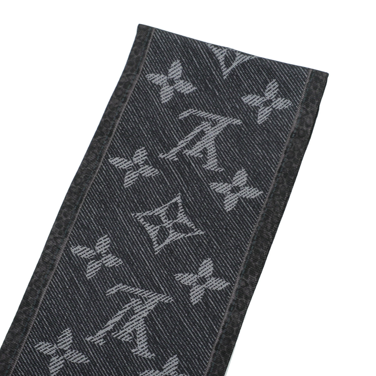 Louis Vuitton Dard Grey New Denim Bandeau Scarf