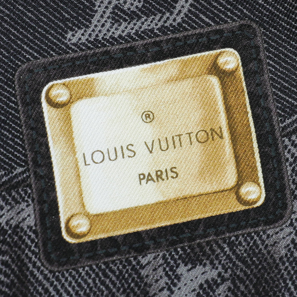 Louis Vuitton Dard Grey New Denim Bandeau Scarf
