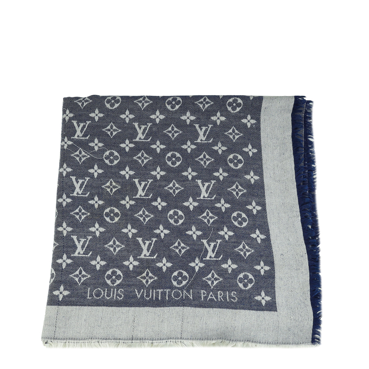Louis Vuitton Blue Monogram Denim Shawl