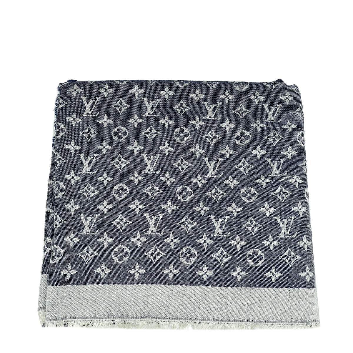 Louis Vuitton Blue Monogram Denim Shawl