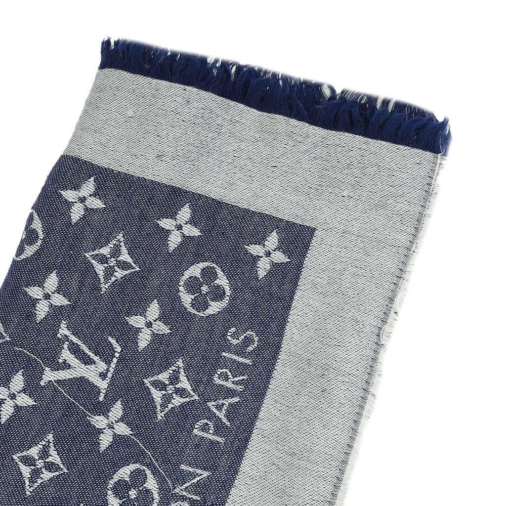 Louis Vuitton Blue Monogram Denim Shawl