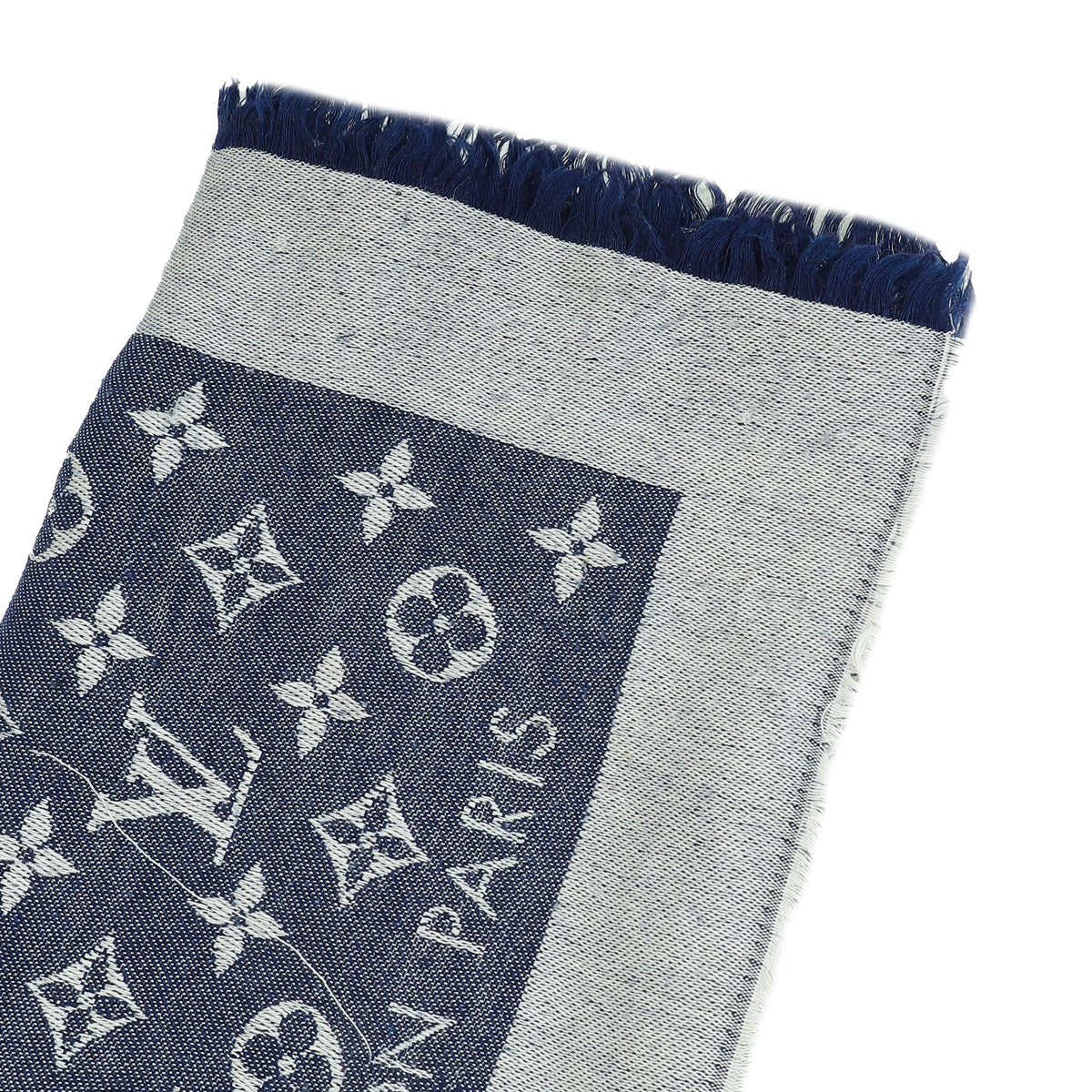 Louis Vuitton Blue Monogram Denim Shawl