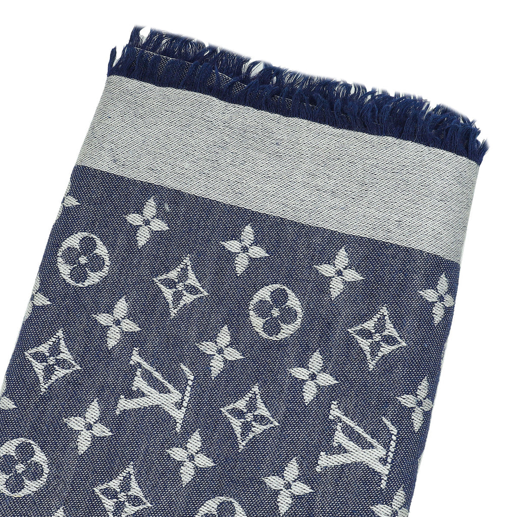 Louis Vuitton Blue Monogram Denim Shawl