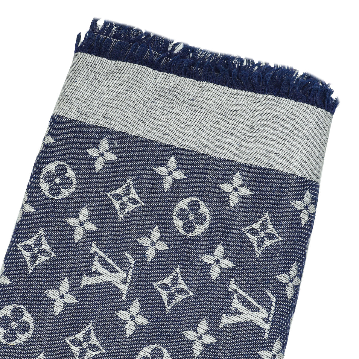 Louis Vuitton Blue Monogram Denim Shawl