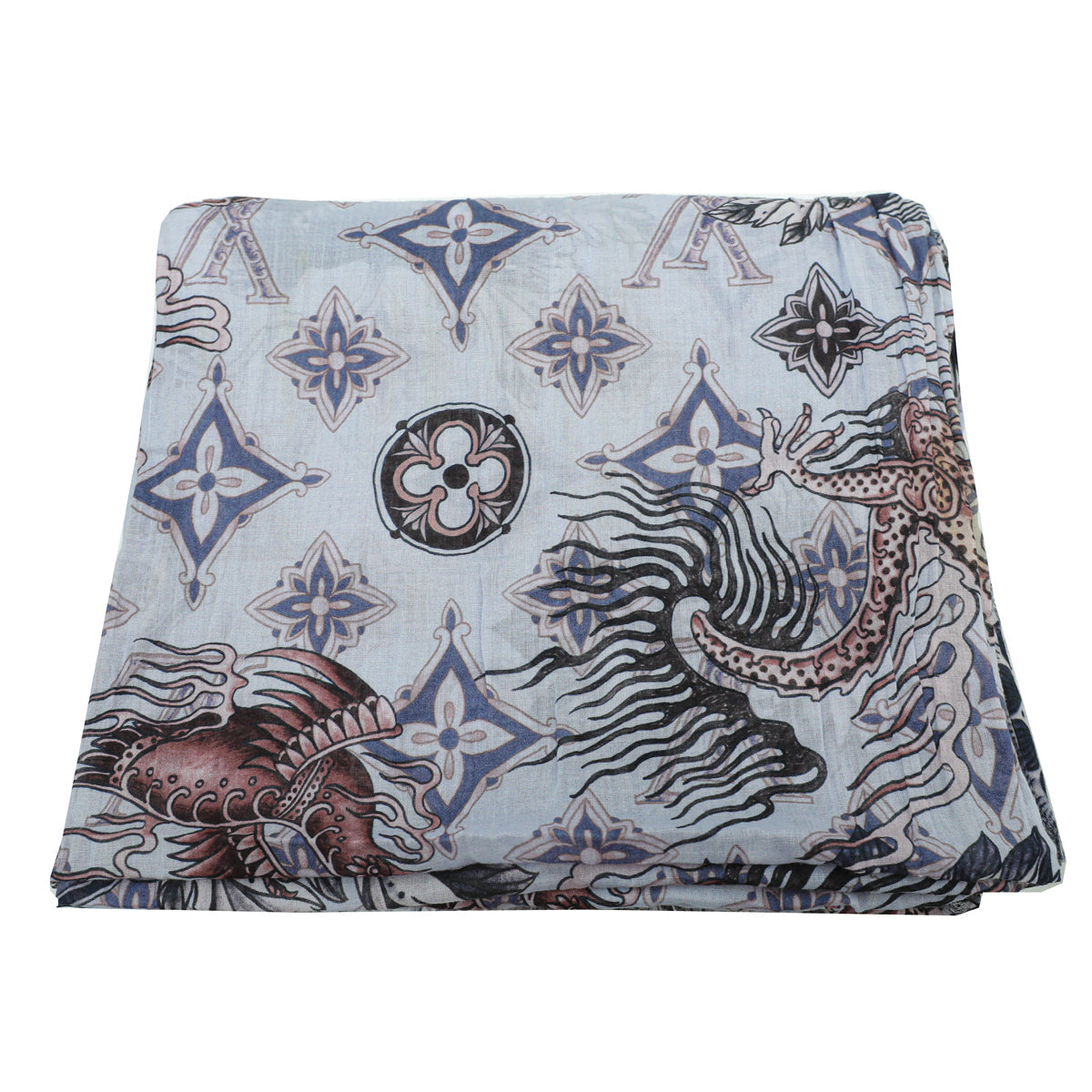 Louis Vuitton Multicolor Cotton Etole Tattoo Scarf