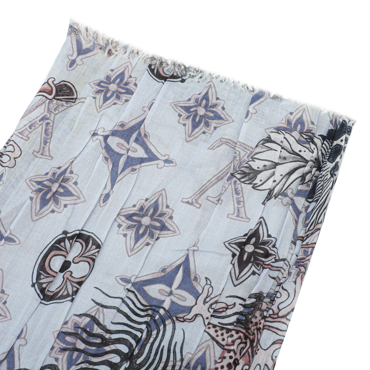 Louis Vuitton Multicolor Cotton Etole Tattoo Scarf
