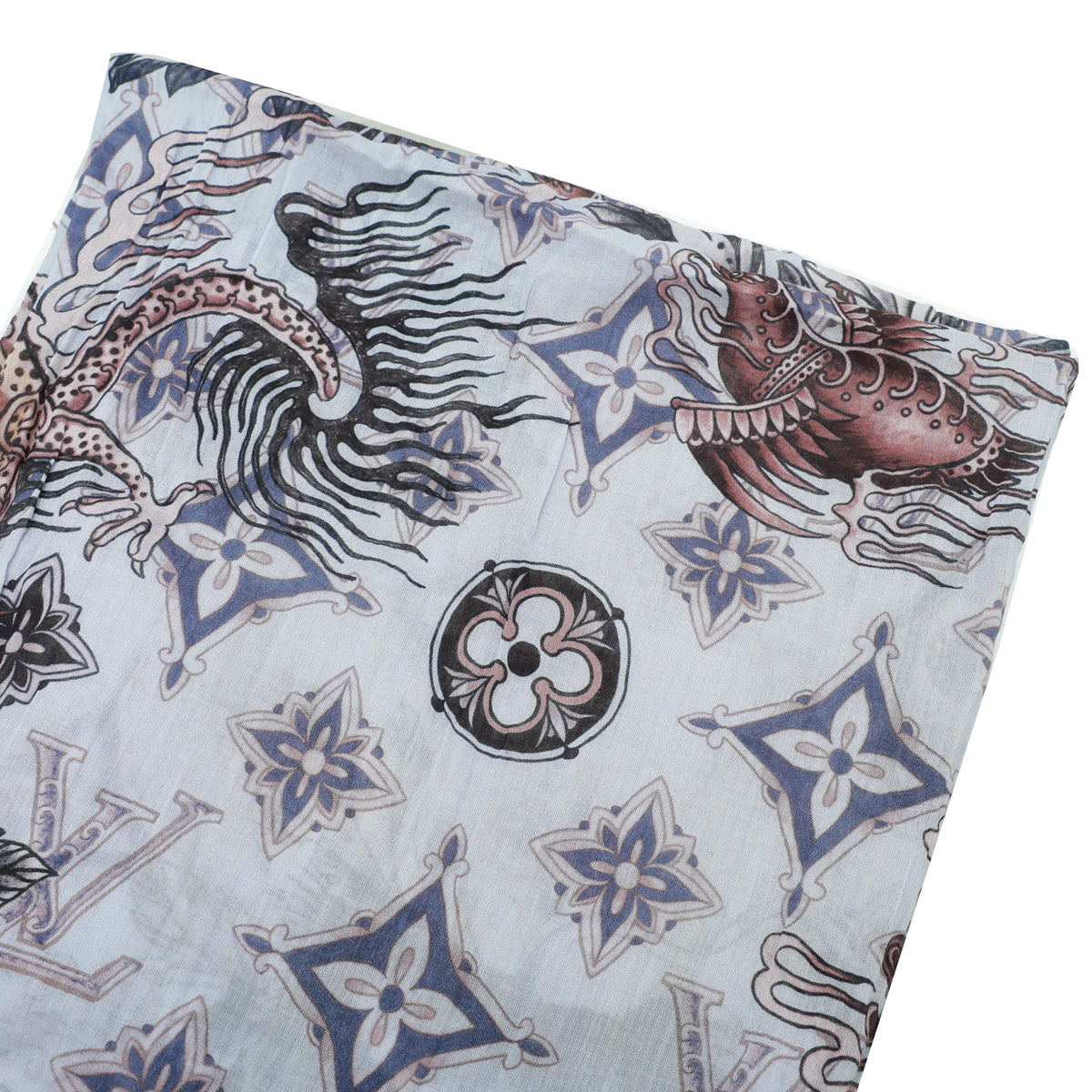 Louis Vuitton Multicolor Cotton Etole Tattoo Scarf