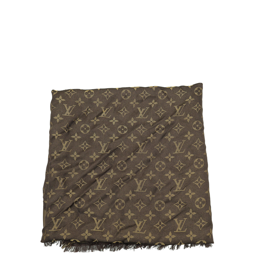 Louis Vuitton Brown Monogram Shine Shawl