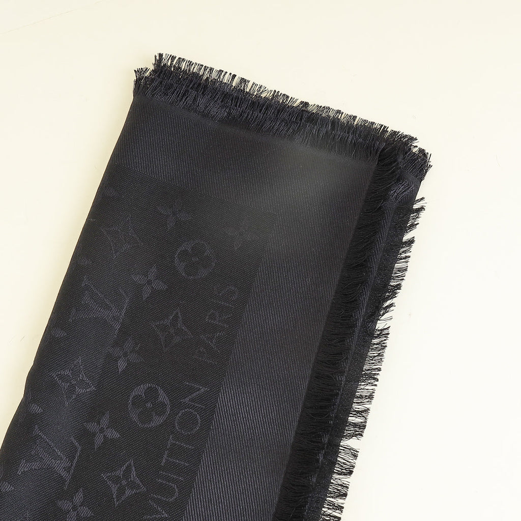 Louis Vuitton Black Monogram Classic Shawl