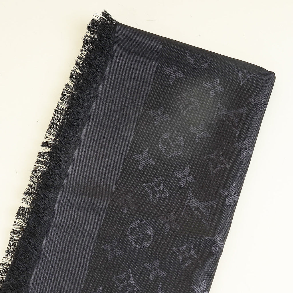 Louis Vuitton Black Monogram Classic Shawl