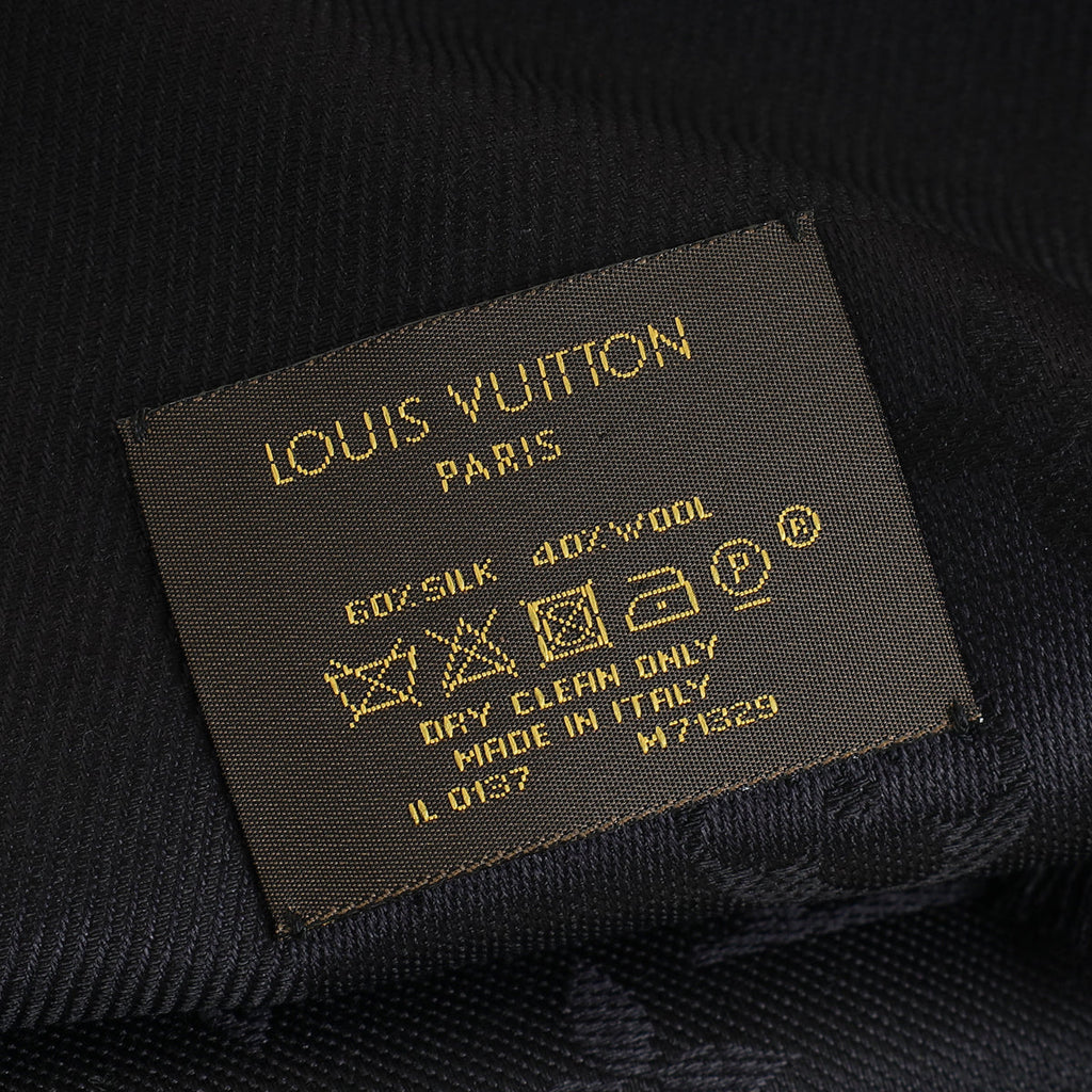 Louis Vuitton Black Monogram Classic Shawl