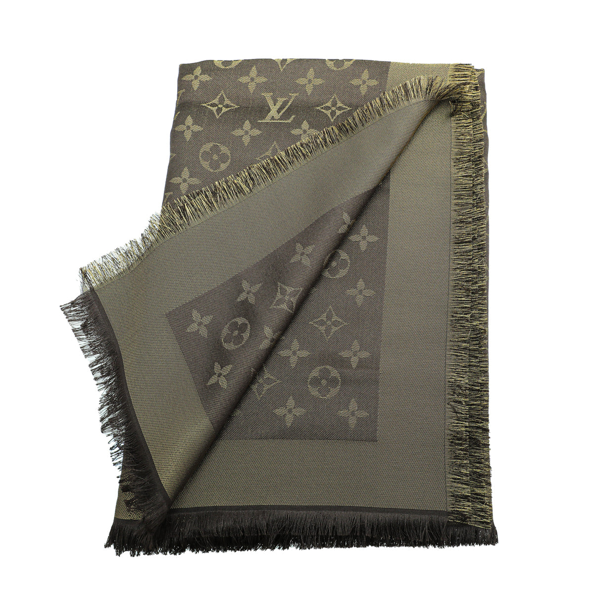 Louis Vuitton Brown Monogram Shine Shawl