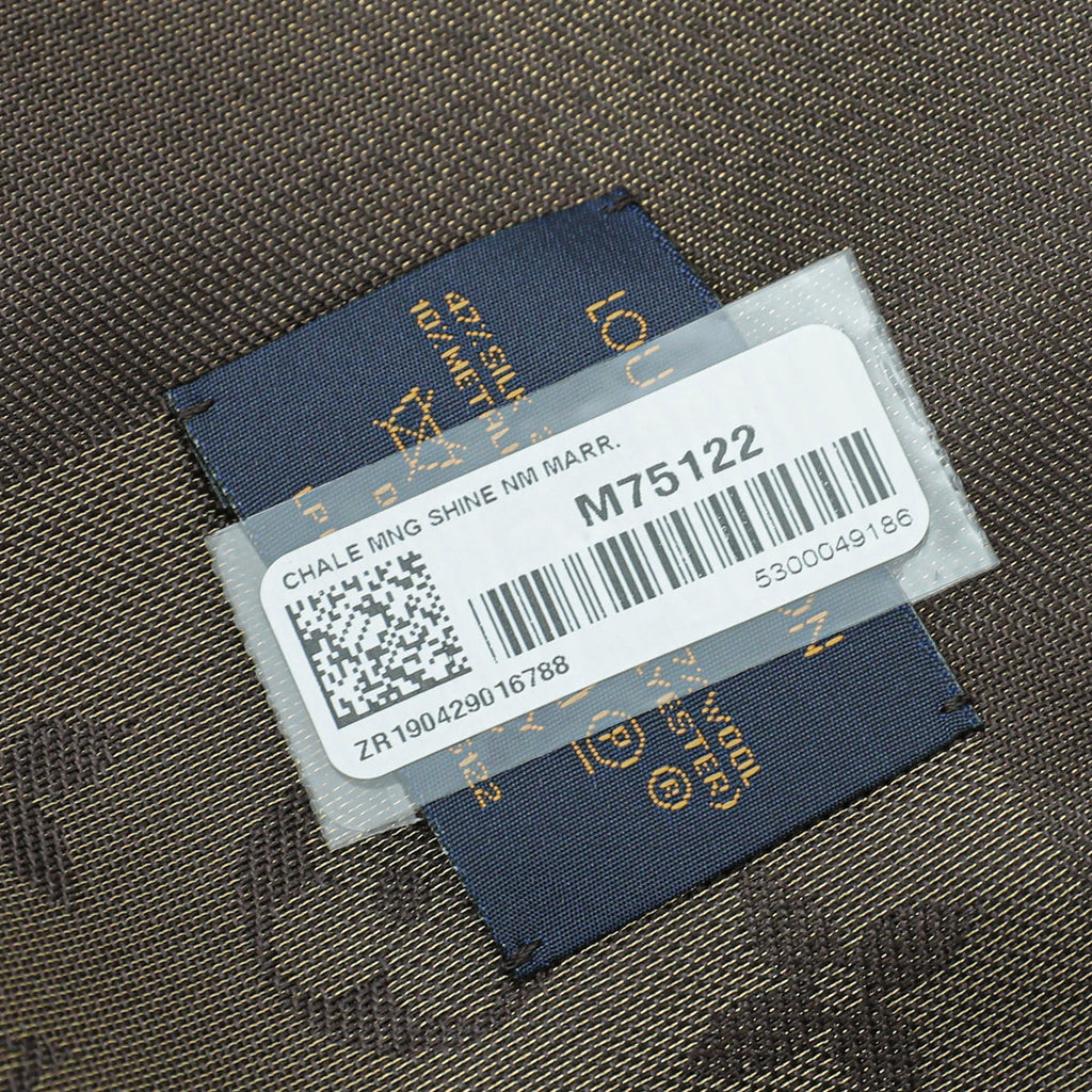 Louis Vuitton Brown Monogram Shine Shawl