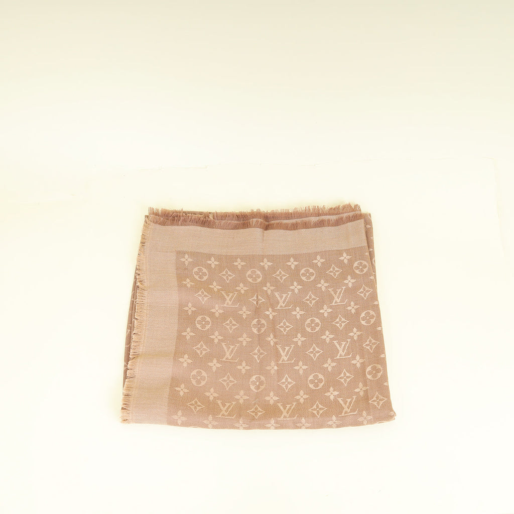 Louis Vuitton Cappuccino Monogram Classic Shawl