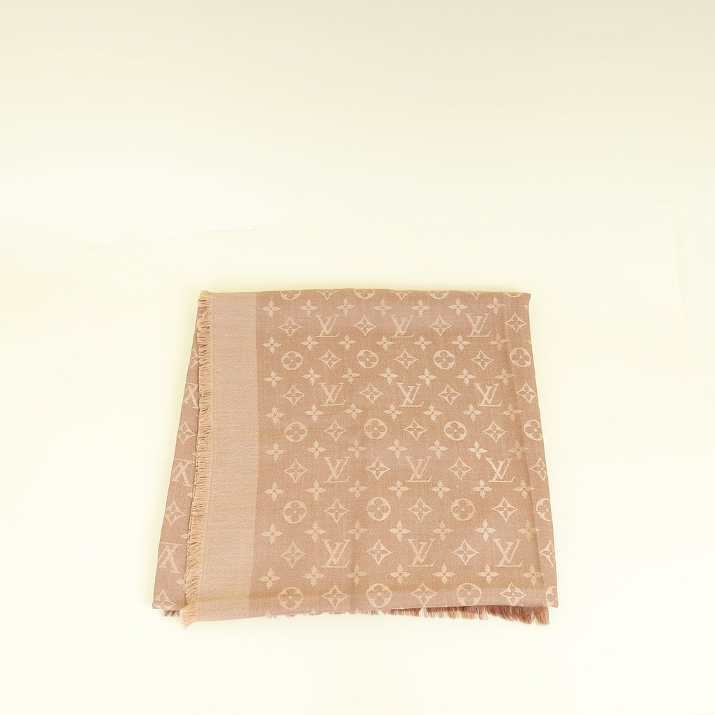 Louis Vuitton Cappuccino Monogram Classic Shawl