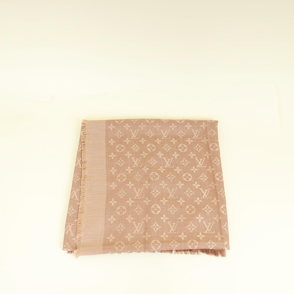 Louis Vuitton Cappuccino Monogram Classic Shawl
