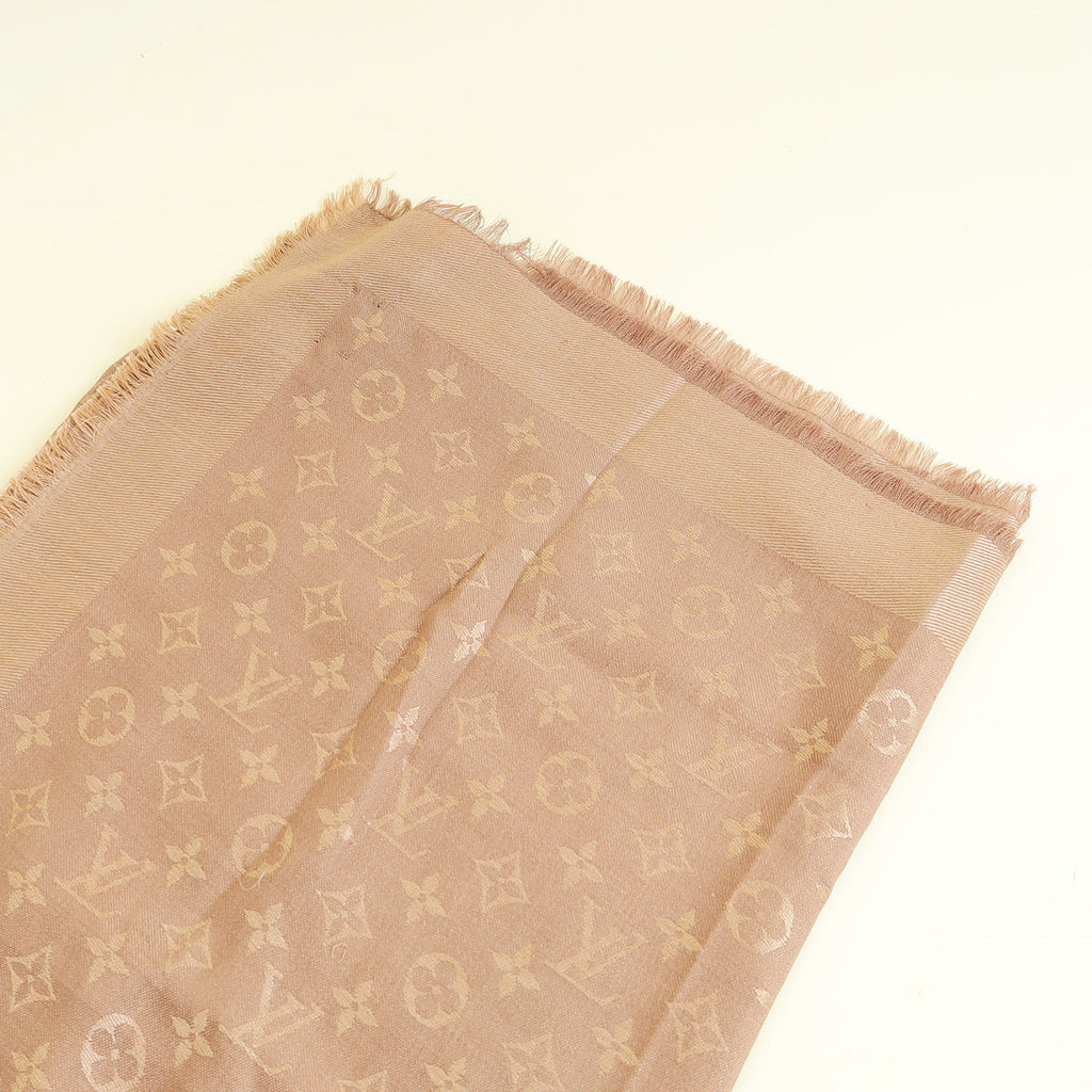 Louis Vuitton Cappuccino Monogram Classic Shawl