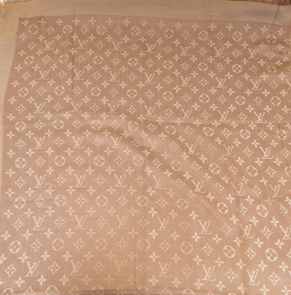 Louis Vuitton Cappuccino Monogram Classic Shawl