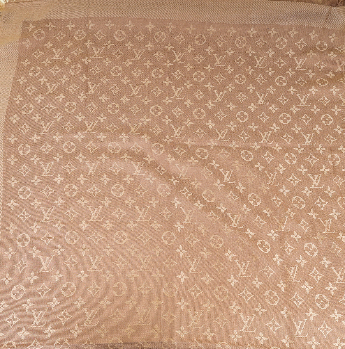 Louis Vuitton Cappuccino Monogram Classic Shawl